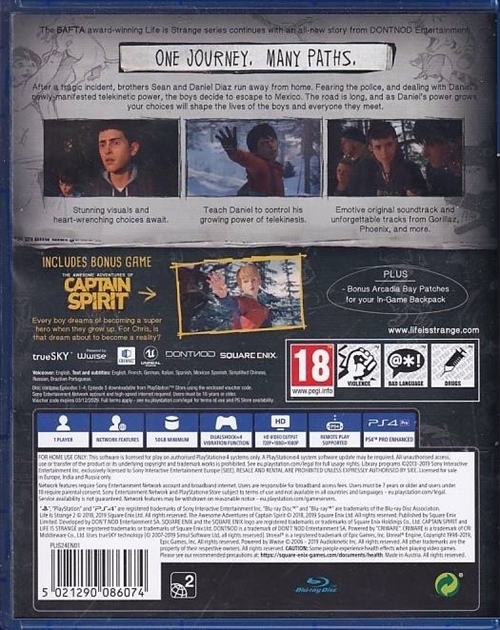 Life is Strange 2 - PS4 (B Grade) (Genbrug)